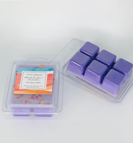 Chill, Relax & Melt Wax Melts  Black Amber & Lavender Scent