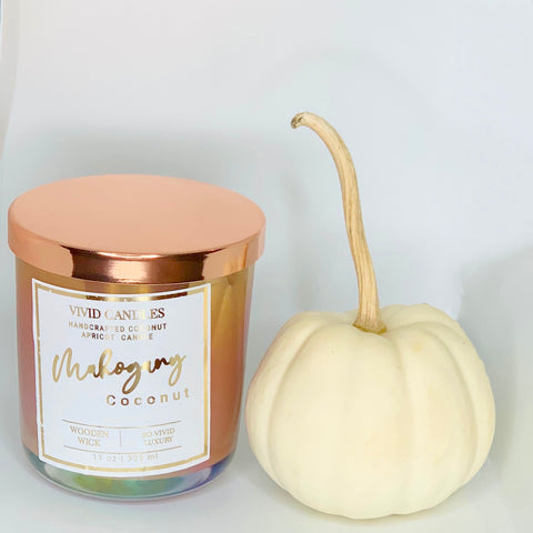 Mahogany Coconut Coco Apricot Fall Luxury Candle